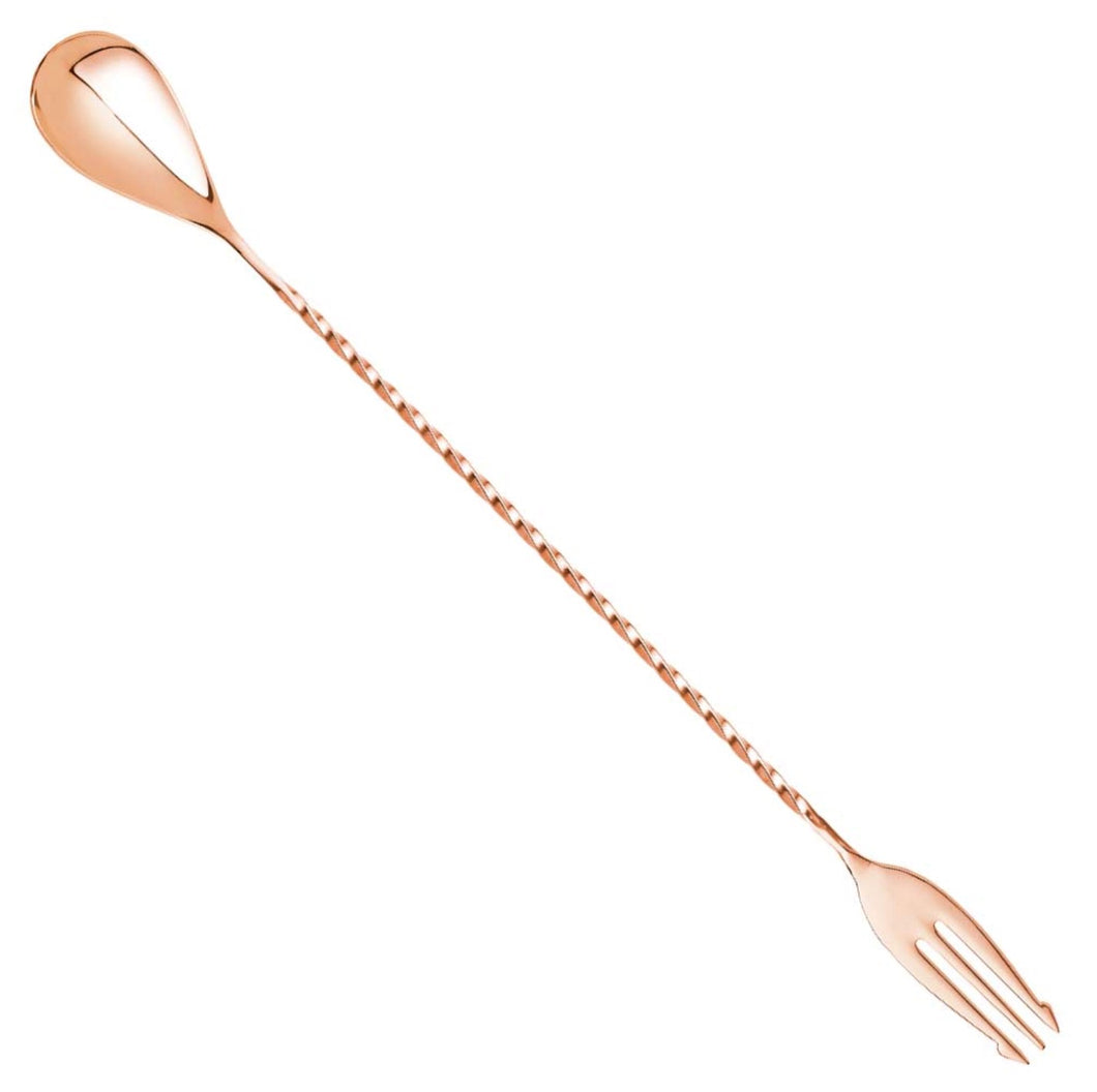 Fork Bar Spoon 30cm Copper